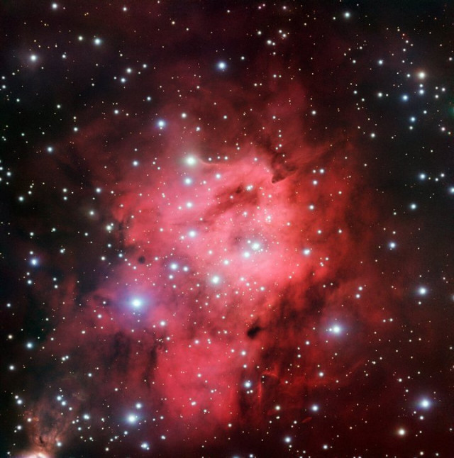 Гаряча бульбашка газоподібного водню Sh 2-305 